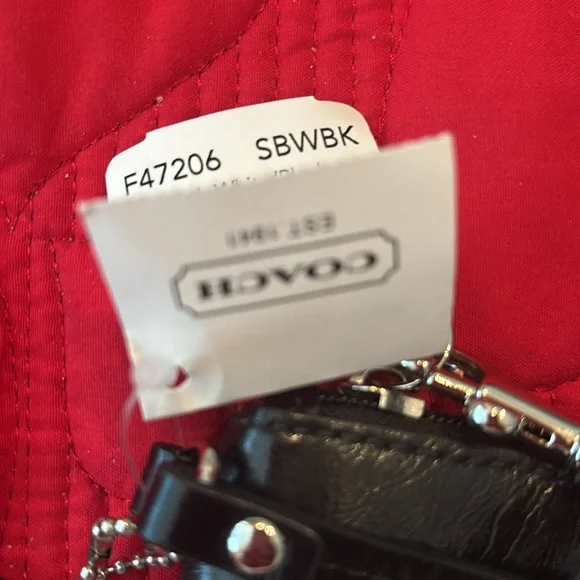 Black coach wristlet nwt - Picture 2 of 5